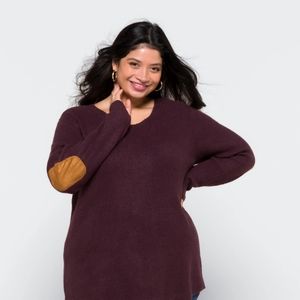 LETY & ME Isabelle Elbow Patch Pullover